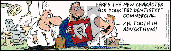 Frank and Ernest on Monday September 10, 2018 Comic Strip
