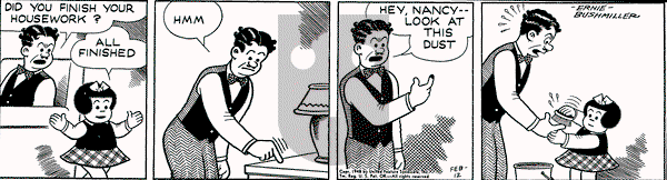 Nancy on Thursday February 12, 1948 Comic Strip