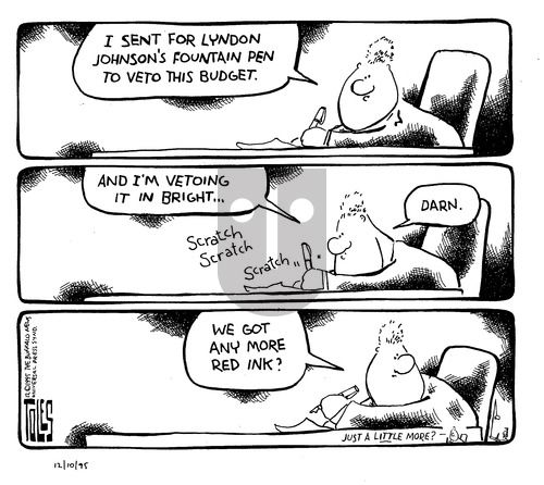 Tom Toles on Sunday December 10, 1995 Comic Strip