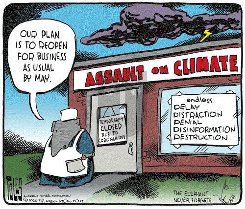 Tom Toles on Monday April 13, 2020 Comic Strip