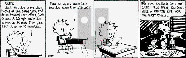 Calvin and Hobbes - Monday February 5, 1990 Comic Strip