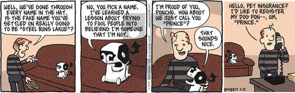 Pooch Cafe - Wednesday January 11, 2012 Comic Strip
