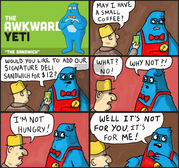 The Awkward Yeti on Thursday September 18, 2014 Comic Strip