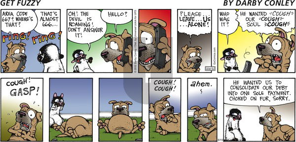 Get Fuzzy on Sunday August 19, 2012 Comic Strip
