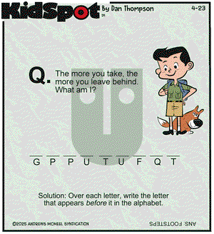 KidSpot on Wednesday April 23, 2025 Comic Strip