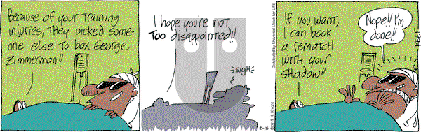The Knight Life on Monday February 15, 2016 Comic Strip