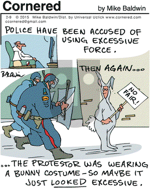 Cornered on Monday February 9, 2015 Comic Strip