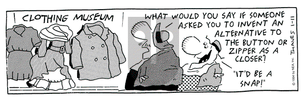 Frank and Ernest on Tuesday January 11, 1994 Comic Strip