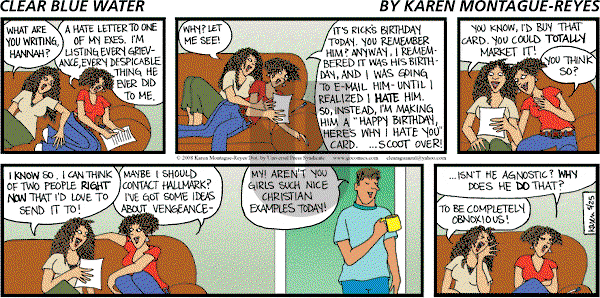 Clear Blue Water on Sunday May 25, 2008 Comic Strip