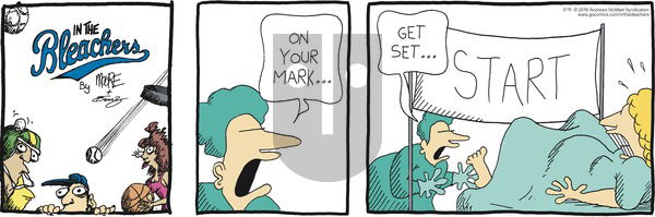 In the Bleachers on Sunday March 18, 2018 Comic Strip