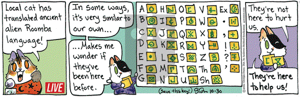 Breaking Cat News - Wednesday October 30, 2024 Comic Strip