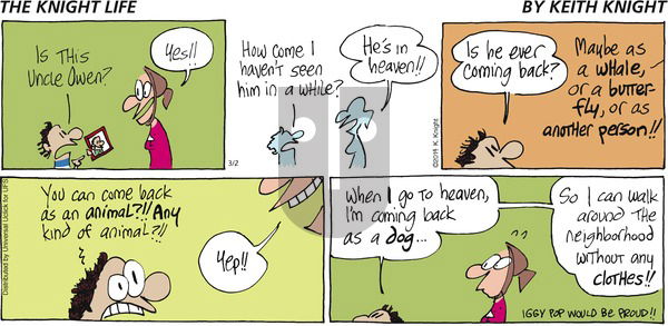 The Knight Life on Sunday March 2, 2014 Comic Strip