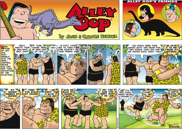 Alley Oop on Sunday July 30, 2017 Comic Strip