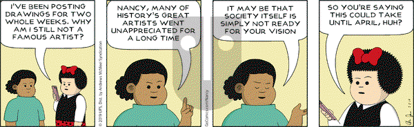 Nancy on Monday March 11, 2019 Comic Strip