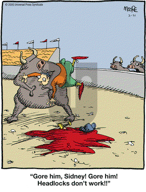In the Bleachers on Monday February 21, 2005 Comic Strip