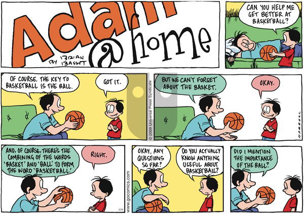 Adam@Home on Sunday March 29, 2009 Comic Strip
