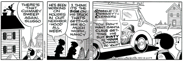 Nancy on Monday December 13, 2004 Comic Strip