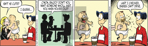 Baldo on Friday February 24, 2006 Comic Strip