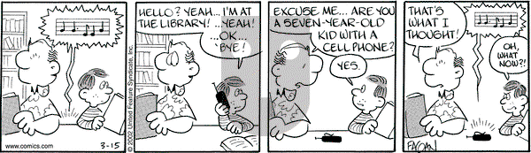 Drabble on Friday March 15, 2002 Comic Strip