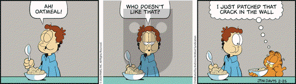Garfield on Tuesday February 25, 2020 Comic Strip