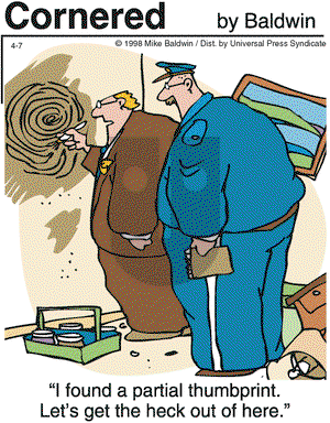 Cornered on Tuesday April 7, 1998 Comic Strip