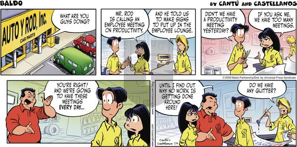 Baldo on Sunday January 4, 2009 Comic Strip