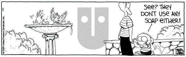 The Buckets on Saturday April 14, 2001 Comic Strip