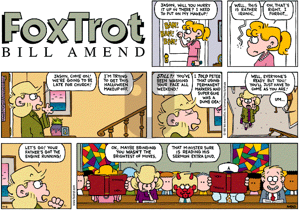 FoxTrot on Sunday November 2, 1997 Comic Strip
