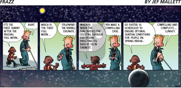 Frazz on Sunday April 21, 2019 Comic Strip