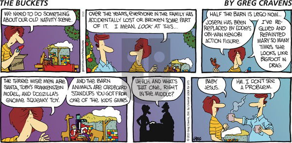 The Buckets on Sunday December 22, 2013 Comic Strip