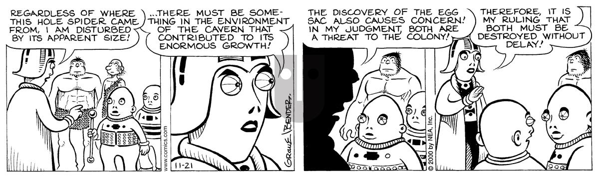 Alley Oop - Tuesday November 21, 2000 Comic Strip