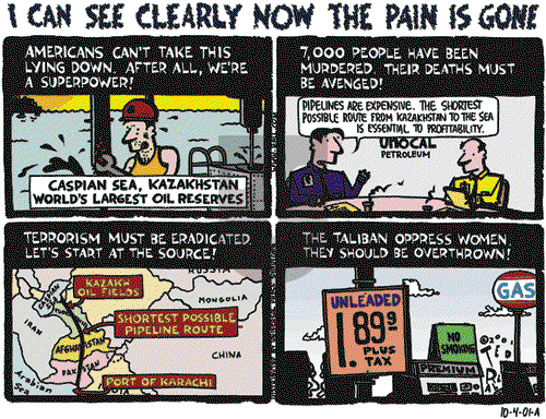 Ted Rall on Thursday October 4, 2001 Comic Strip