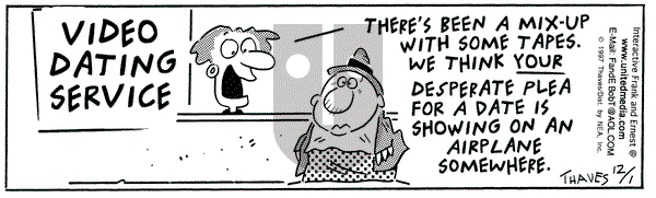 Frank and Ernest on Tuesday February 24, 1998 Comic Strip