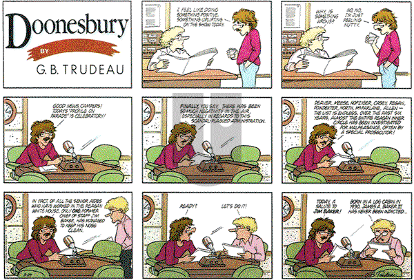 Doonesbury on Sunday March 29, 1987 Comic Strip