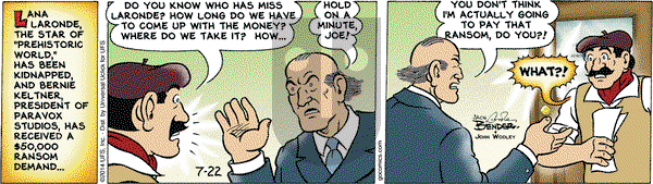 Alley Oop on Tuesday July 22, 2014 Comic Strip