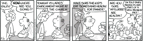 Drabble on Tuesday May 9, 2000 Comic Strip