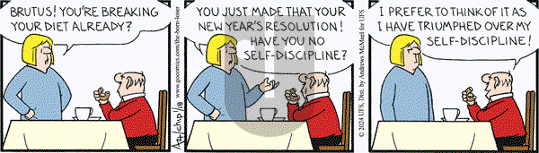 The Born Loser on Thursday January 18, 2024 Comic Strip