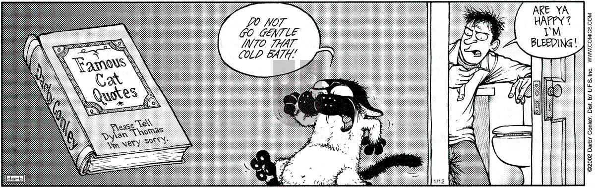 Get Fuzzy - Saturday January 12, 2002 Comic Strip