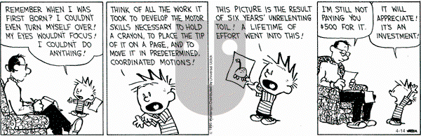 Calvin and Hobbes on Tuesday April 14, 2015 Comic Strip