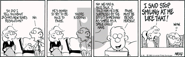 FoxTrot on Wednesday January 4, 1989 Comic Strip