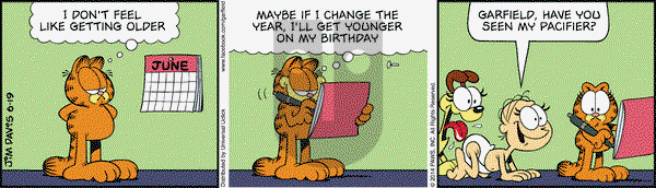Garfield on Thursday June 19, 2014 Comic Strip