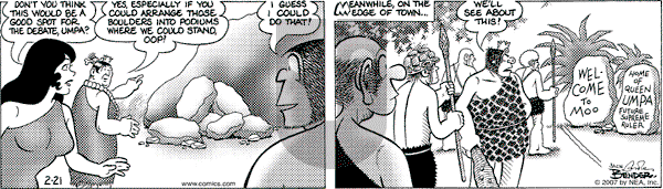 Alley Oop on Wednesday February 21, 2007 Comic Strip