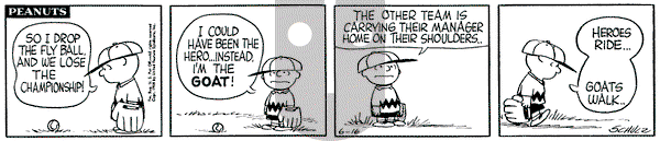 Peanuts - Monday June 16, 1958 Comic Strip