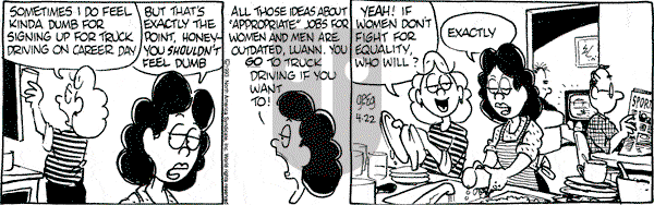 Luann on Thursday April 22, 1993 Comic Strip