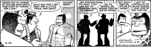 Alley Oop on Tuesday February 23, 1971 Comic Strip