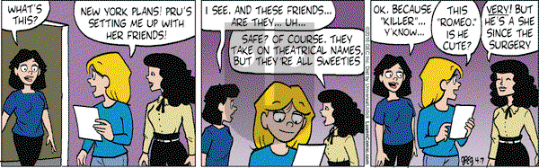 Luann on Thursday April 7, 2016 Comic Strip