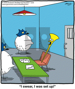 In the Bleachers on Thursday May 28, 2020 Comic Strip