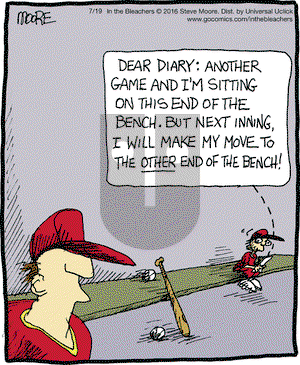 In the Bleachers on Tuesday July 19, 2016 Comic Strip