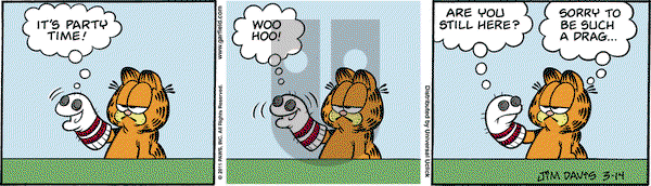 Garfield on Monday March 14, 2011 Comic Strip