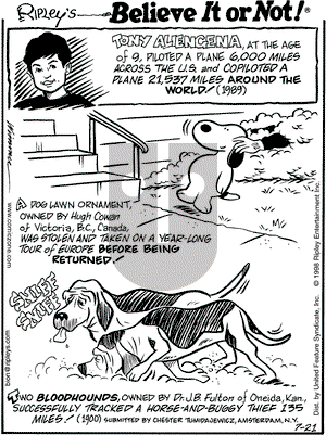 Ripley's Believe It or Not on Tuesday July 21, 1998 Comic Strip
